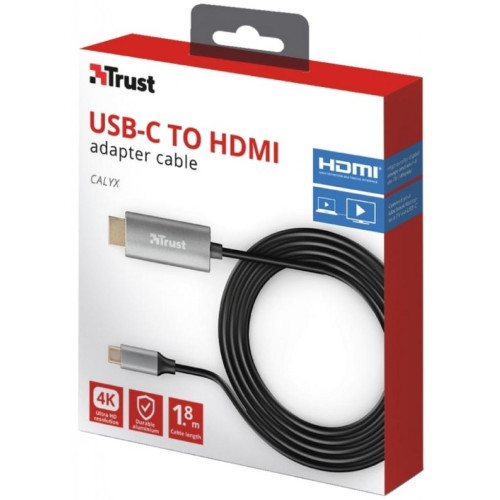 Перехідник Trust Calyx USB-C to HDMI Adapter Cable (23332_TRUST)