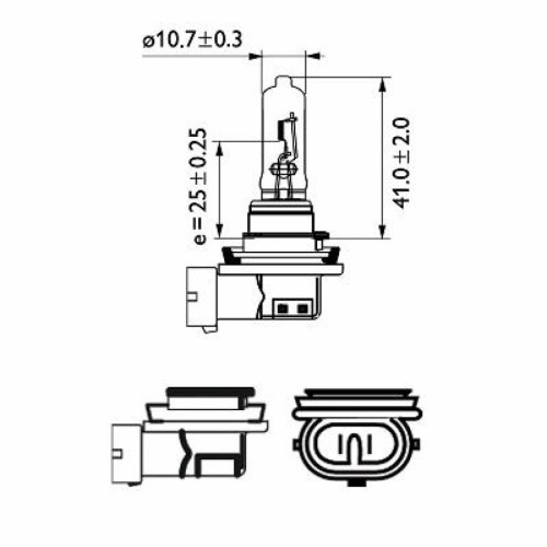 Автолампа Philips галогенова 65W (12361 C1)