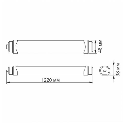 Світильник Videx LED IP65 36W (VL-BNWL-36125)