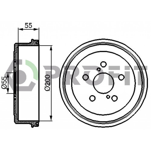 Гальмівний барабан Profit 5020-0085
