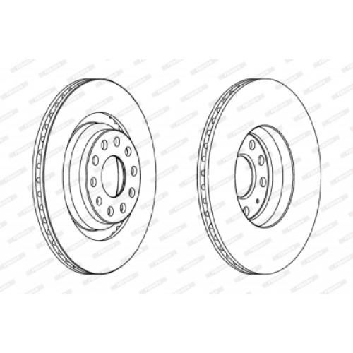 Гальмівний диск FERODO DDF1503C