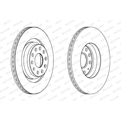 Гальмівний диск FERODO DDF1503C