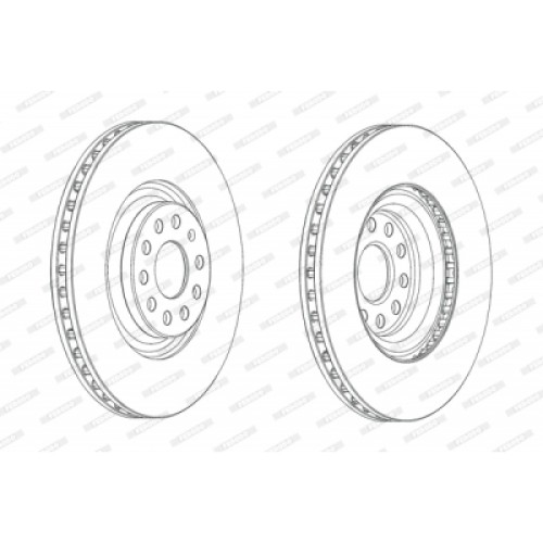 Гальмівний диск FERODO DDF2000C