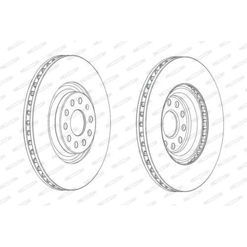 Гальмівний диск FERODO DDF2000C