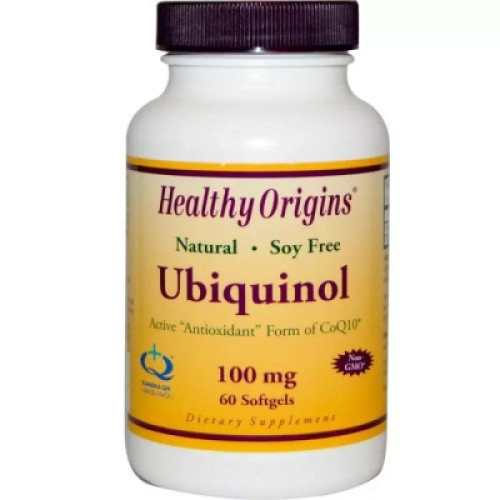 Антиоксидант Healthy Origins Убіхінол, Ubiquinol, 100 мг, 30 желатинових капсул (HO36465)