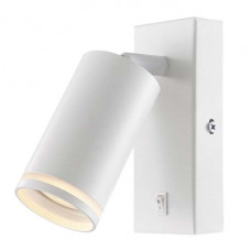 Світильник Videx під лампу GU10 SPF05E настінний з кнопкою білий (VL-SPF05E-W)