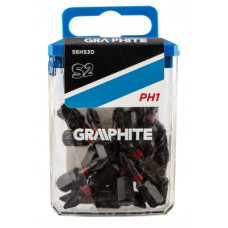 Набір біт Graphite ударних PH1 x 25 мм, 20 шт. (56H530)