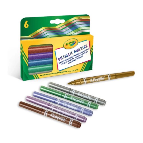 Фломастери Crayola Metallic, 6 шт (58-8828)