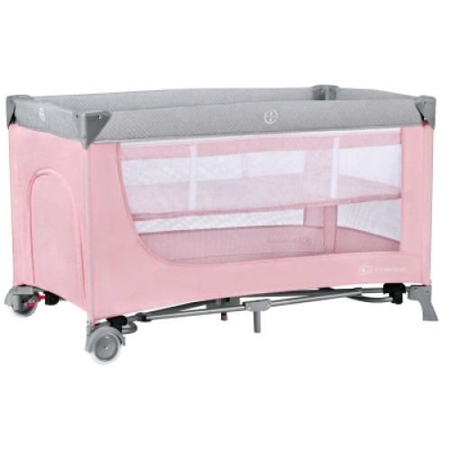 Ліжечко Kinderkraft манеж Leody Pink (5902533917983)