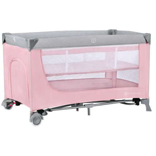 Ліжечко Kinderkraft манеж Leody Pink (5902533917983)