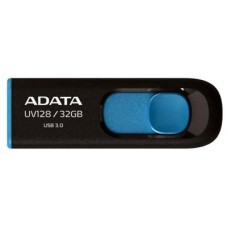 USB флеш накопичувач ADATA 32Gb UV128 black-blue USB 3.0 (AUV128-32G-RBE)