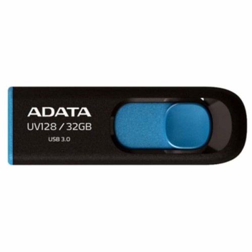 USB флеш накопичувач ADATA 32Gb UV128 black-blue USB 3.0 (AUV128-32G-RBE)