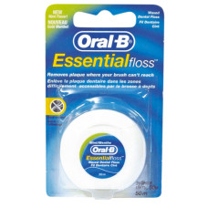 Зубна нитка Oral-B Essential floss Waxed мятная 50 м (3014260280772)
