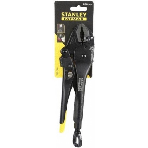 Кліщі Stanley з фіксацієй (пинци) вигнуті губки 240 мм посилені FatMax (FMHT0-74886)