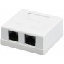 Комп'ютерна розетка RJ45x2 UTP, 8P8C, cat.5e Ritar (00200)