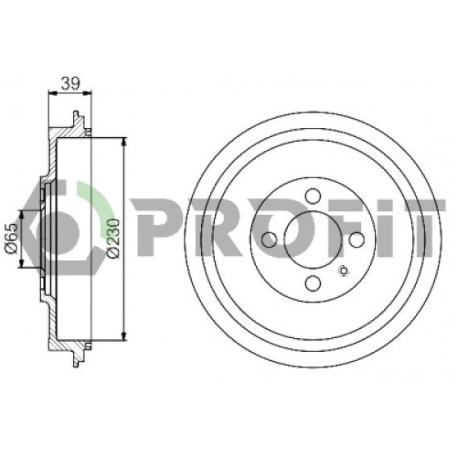 Гальмівний барабан Profit 5020-0092