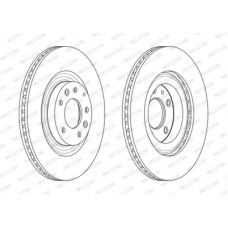 Гальмівний диск FERODO DDF2002C
