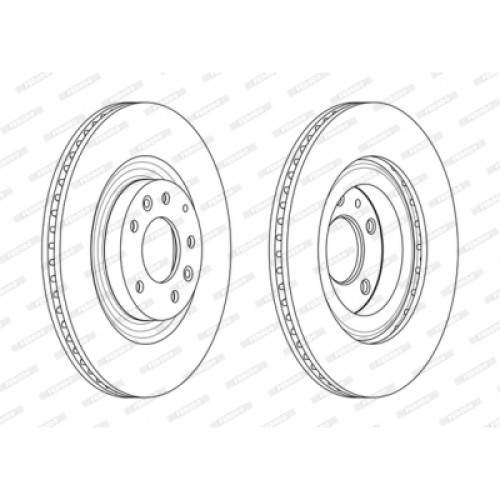 Гальмівний диск FERODO DDF2002C
