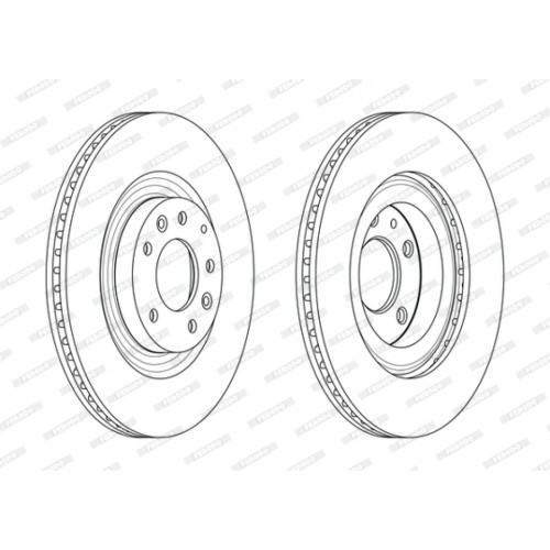 Гальмівний диск FERODO DDF2002C