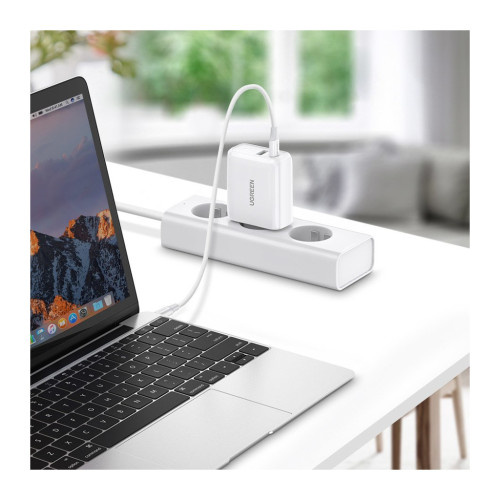 Зарядний пристрій Ugreen CD170 36W USB + Type-C Charger (White) (60468)