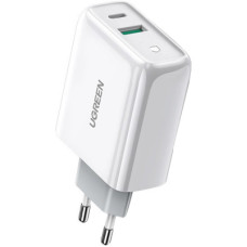 Зарядний пристрій Ugreen CD170 36W USB + Type-C Charger (White) (60468)