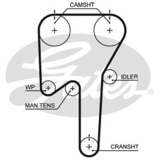 Ремінь ГРМ Gates 5553XS