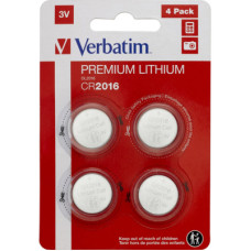 Батарейка Verbatim CR 2016 Lithium 3V * 4 (49531)