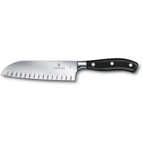 Кухонний ніж Victorinox Grand Maitre Santoku 17 см Black (7.7323.17G)