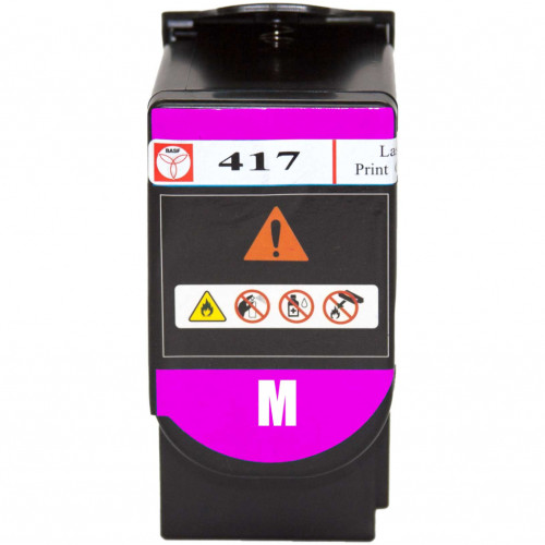 Тонер-картридж BASF Lexmark CS417dn 71B0H30 Magenta (BASF-KT-71B0H30)