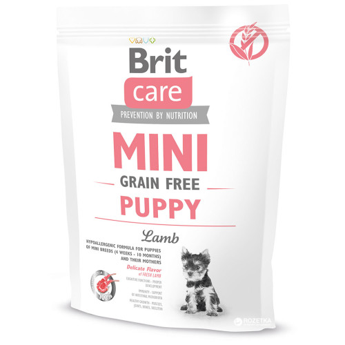 Сухий корм для собак Brit Care GF Mini Puppy Lamb 400 г (8595602520145)