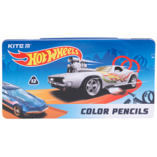 Олівці кольорові Kite Hot Wheels тригранні 12 шт (HW21-058)