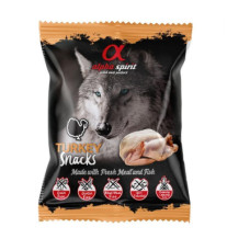 Ласощі для собак Alpha Spirit DOG Snacks Turkey напіввологі з індички, кубики 50 г (8436586310004)