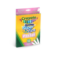Фломастери Crayola Supertips (washable) пастельні кольори, 12 шт (58-7515)