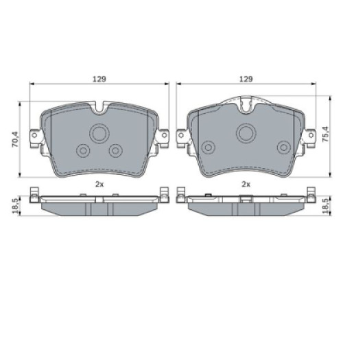 Гальмівні колодки Bosch 0 986 494 940