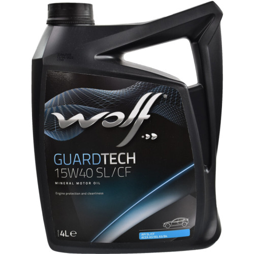 Моторна олива Wolf GUARDTECH 15W40 SL/CF 4л (8300219)