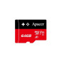 Карта пам'яті Apacer 64GB microSD class 10 UHS-I U3 (AP64GMCSX10U7-RAGC)