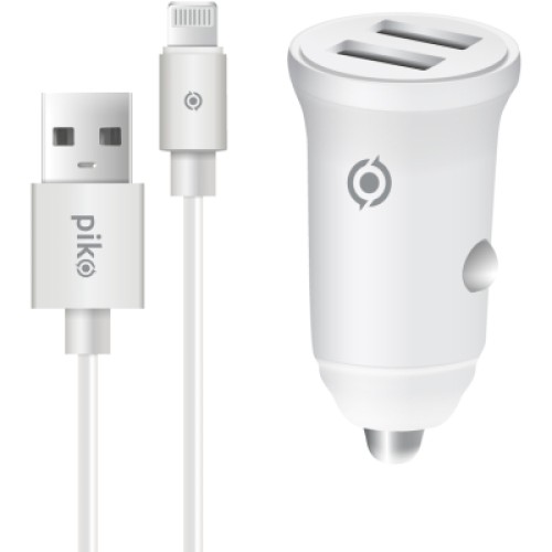 Зарядний пристрій Piko CC-312 (2USB3,1A) + Lightning cable (1283126538810)