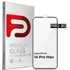 Скло захисне Armorstandart Pro 3D Apple iPhone 14 Pro Max Black (ARM66356)