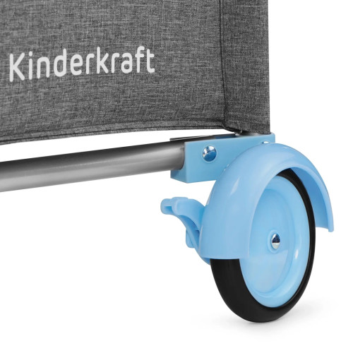 Ліжечко Kinderkraft манеж з пеленатором Joy Blue (5902533911288)