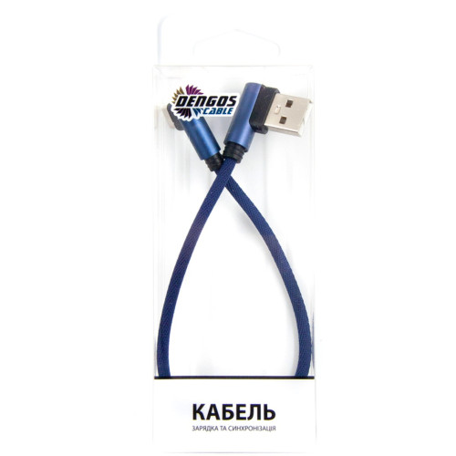 Дата кабель USB 2.0 AM to Type-C 0.25m blue Dengos (NTK-TC-UG-SHRT-SET-BLUE)