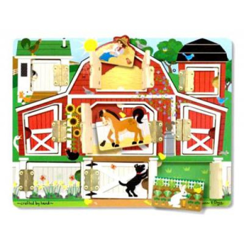 Розвиваюча іграшка Melissa&Doug Доска с окошками Ферма (MD14592)