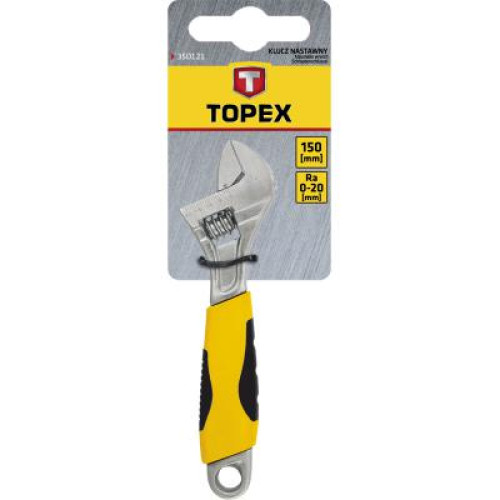 Ключ Topex разводной 250 мм диапазон 0-31 мм (35D123)