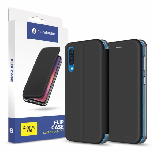 Чохол до мобільного телефона MakeFuture Flip Case (Soft-Touch PU) Samsung A70 Black (MCP-SA705BK)