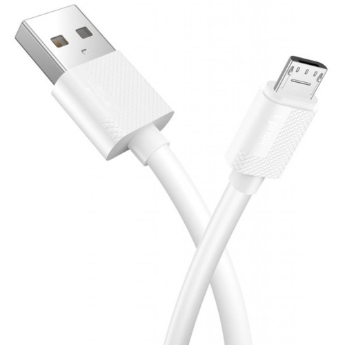 Дата кабель USB 2.0 AM to Micro 5P 2.0m Nets T-M801 White T-Phox (T-M801(2) white)