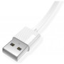 Дата кабель USB 2.0 AM to Micro 5P 2.0m Nets T-M801 White T-Phox (T-M801(2) white)