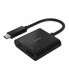 Перехідник USB-C - HDMI 60W PD, black Belkin (AVC002BTBK)