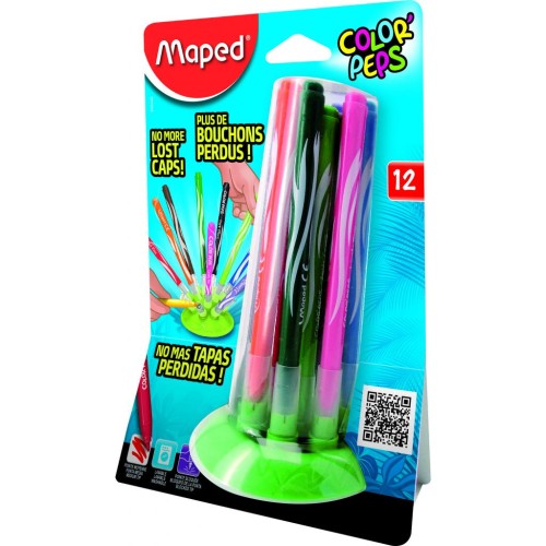 Фломастери Maped COLOR PEPS JUNGLE Innovation, 12 кол. (MP.845445)