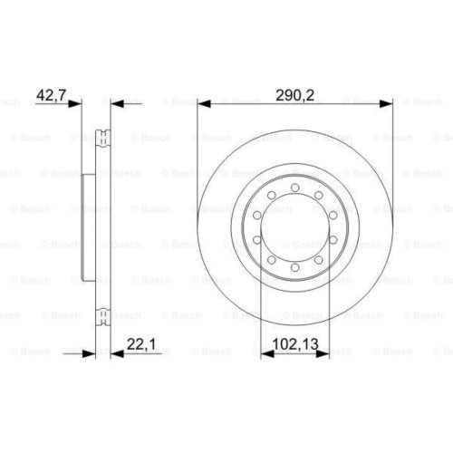 Гальмівний диск Bosch 0 986 479 343