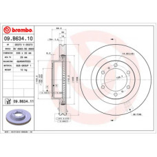 Гальмівний диск Brembo 09.B634.11