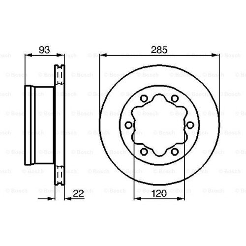 Гальмівний диск Bosch 0 986 478 555